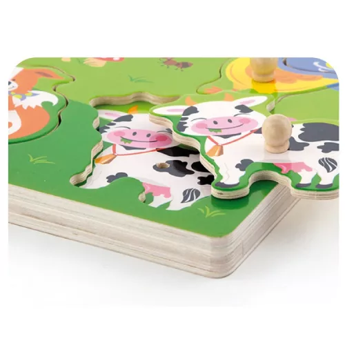 Hangot adó fogantyús puzzle