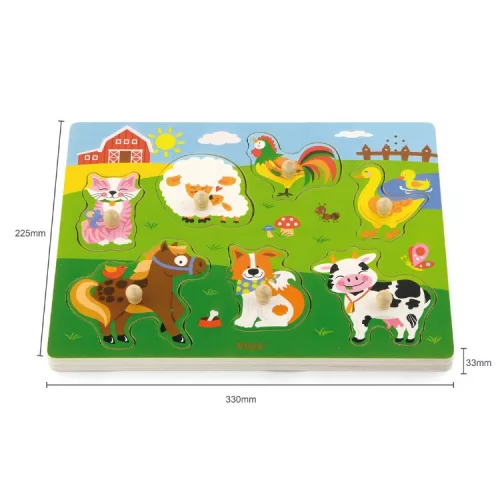 Hangot adó fogantyús puzzle