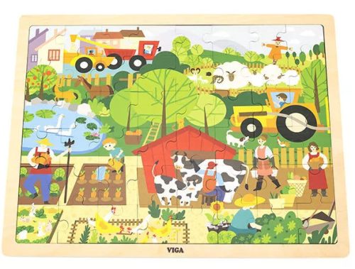 Élet a farmon - 48 db fa puzzle