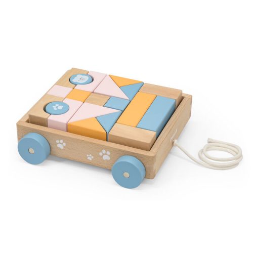 Építőkocka húzogatós kiskocsiban (PolarB)