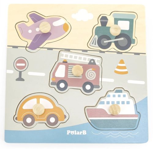 PolarB - Fogantyús puzzle - járművek