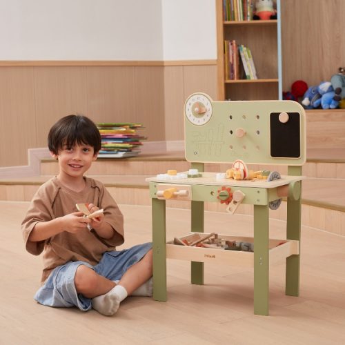 Fa játék munkapad - pasztell zöld (polarB) - Palincs Játék