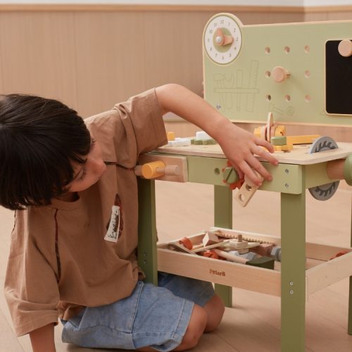 Fa játék munkapad - pasztell zöld (polarB) - Palincs Játék