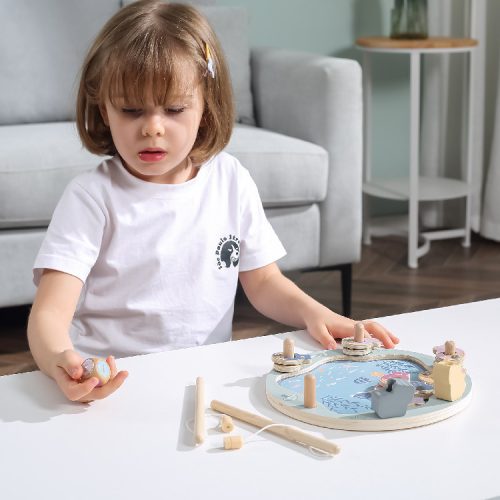 Mágneses horgászjáték, kerek tóval  - Palincs Játék