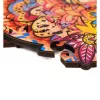 Fa puzzle, színes A5 méretű 93 db-os (hiúz)