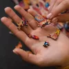 Fa puzzle, színes A5 méretű 93 db-os (hiúz)