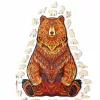 Fa puzzle, színes A4 méretű 150 db-os (medve)