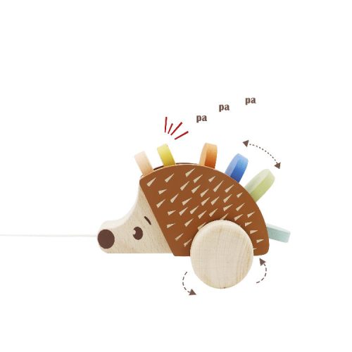 Húzogatós süni pasztell színekkel