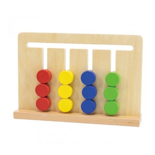 Szín és formakereső állványban - fejlesztő játék