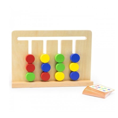 Szín és formakereső állványban - fejlesztő játék