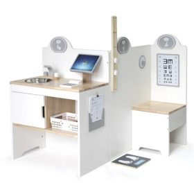 Orvosi rendelő - fa szerepjáték kiegészítőkkel