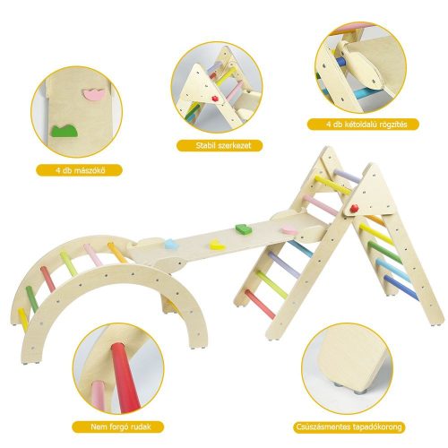 Fa beltéri mászóka (3 részes)