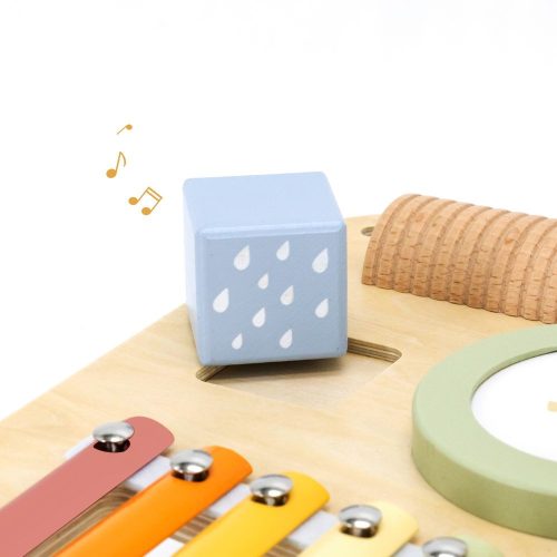 Multifunkciós aktív asztal hangszerekkel, madárkás (PolarB)