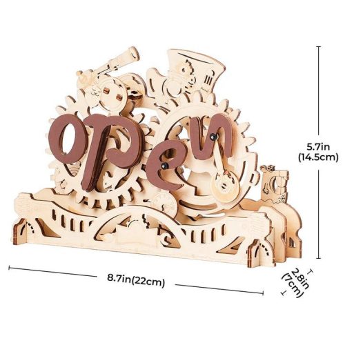 3D modell - nyitva-zárva tábla