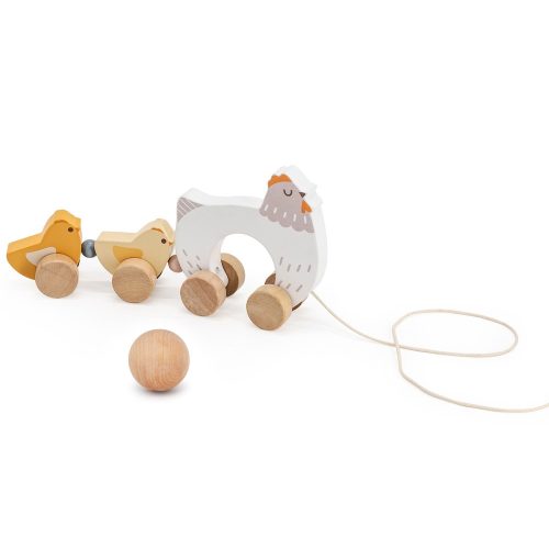 Húzogatós tyúkanyó kiscsibékkel (PolarB)