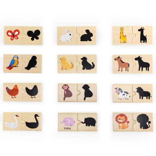 Készségfejlesztő puzzle - árnyék