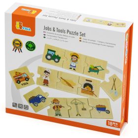 Készségfejlesztő puzzle - foglalkozások-szerszámok