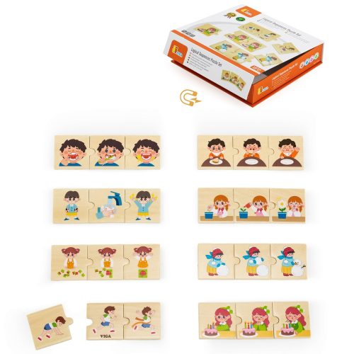 Készségfejlesztő puzzle - logikai sorozat