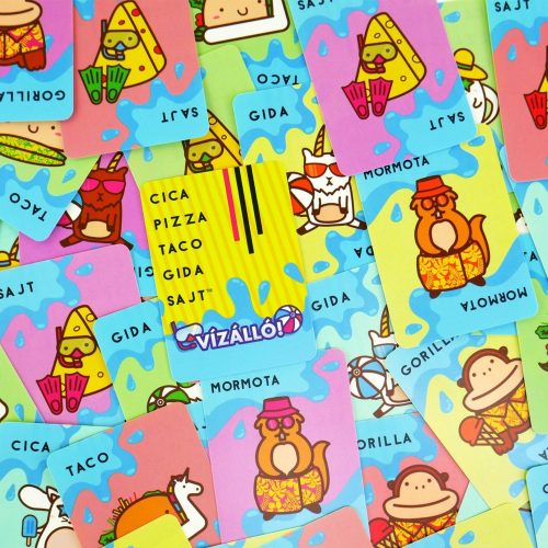 Cica, pizza, taco, gida, sajt - Vízálló!