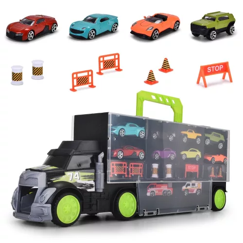 Dickie Toys Autószállító és tároló kamion