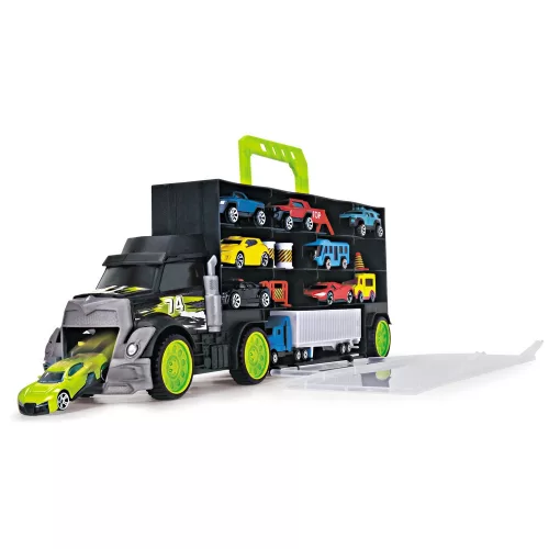 Dickie Toys Autószállító és tároló kamion