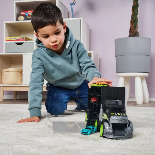Dickie Toys Autószállító és tároló kamion
