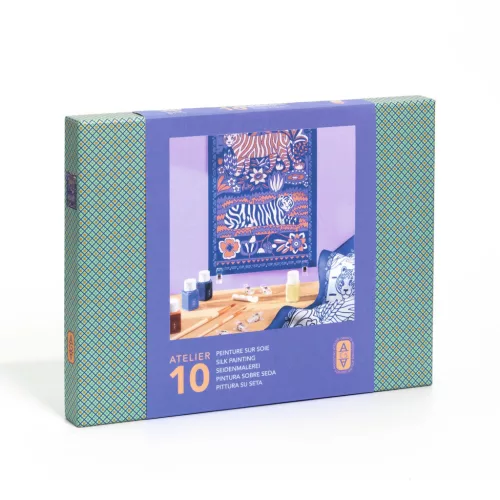 Műterem 10 - Selyem festés, Tigrisek  - Atelier 10, Silk Painting