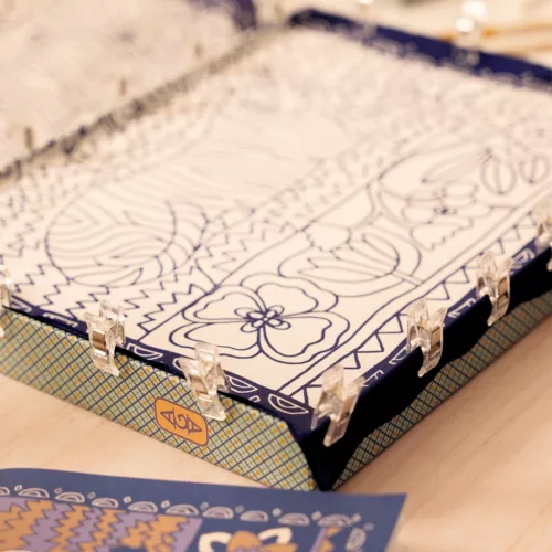 Műterem 10 - Selyem festés, Tigrisek  - Atelier 10, Silk Painting