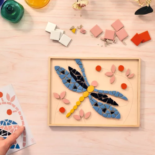 Műterem 72 - Mozaikkép, Szítakötő - Atelier 72, Mosaic