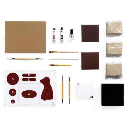 Műterem 84 - Agyag szobor, Medve - Atelier 84, Modelling