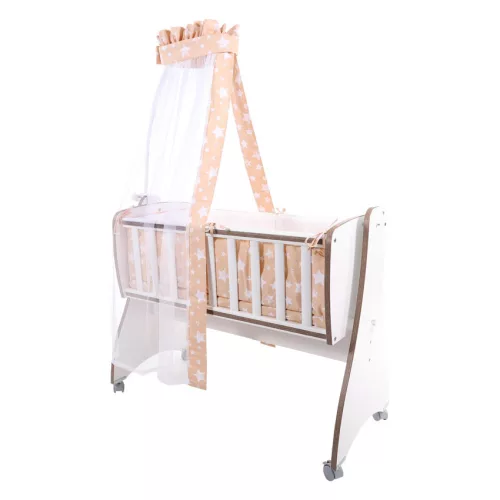Lorelli First Dreams ringatható bölcső 105x55 - White / Fehér