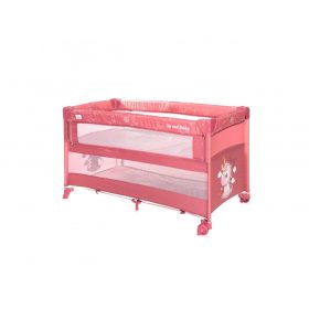   Lorelli Up and Down multifunkciós  utazóágy - Rose Velvet Unicorn