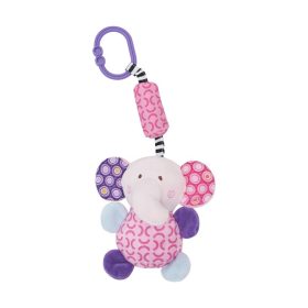 Lorelli Toys Campanula plüss babakocsi játék - pink elefánt   Lorelli Toys Campanula plüss babakocsi játék - pink elefánt