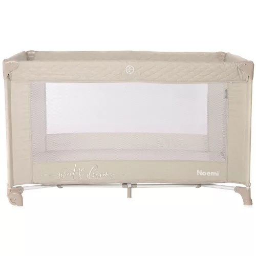Lorelli Noemi 1 fix utazóágy - Fog Beige Star