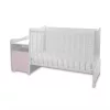 Lorelli Trend PLUS kombi ágy 70x165 - White Orchid Pink