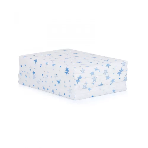 Chipolino összehajtható matrac 60x120 - white/blue stars