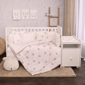   Lorelli ágynemű garnitúra Trend kombi ágyhoz - Blue Aeroplane