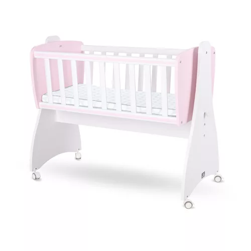Lorelli First Dreams ringatható bölcső 105x55 - White / Orchid Pink New