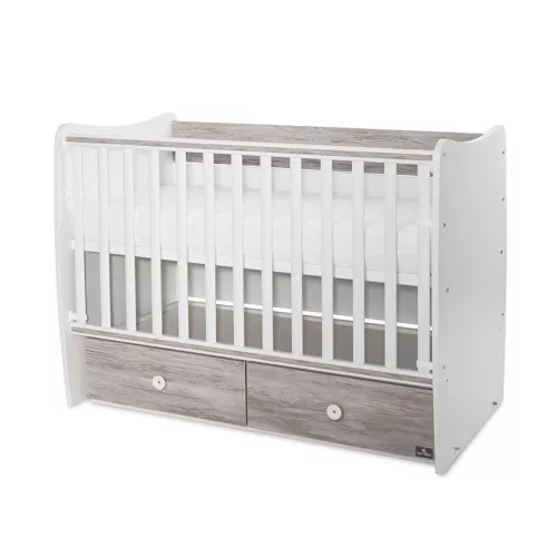 Lorelli Matrix kiságy 60x120 - White Artwood 2Box