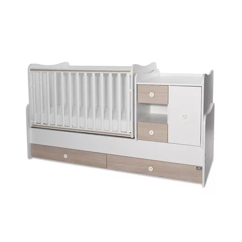 Lorelli MiniMax kombi ágy 190x72 - White Amber New