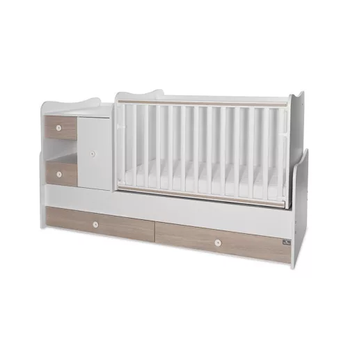 Lorelli MiniMax kombi ágy 190x72 - White Amber New