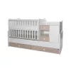 Lorelli MiniMax kombi ágy 190x72 - White Amber New