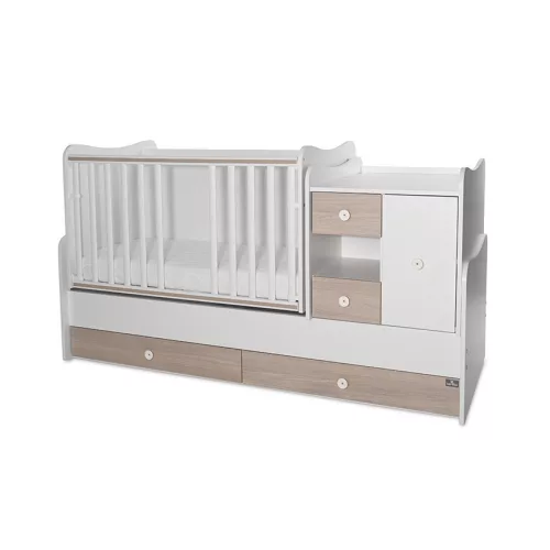 Lorelli MiniMax kombi ágy 190x72 - White Amber New