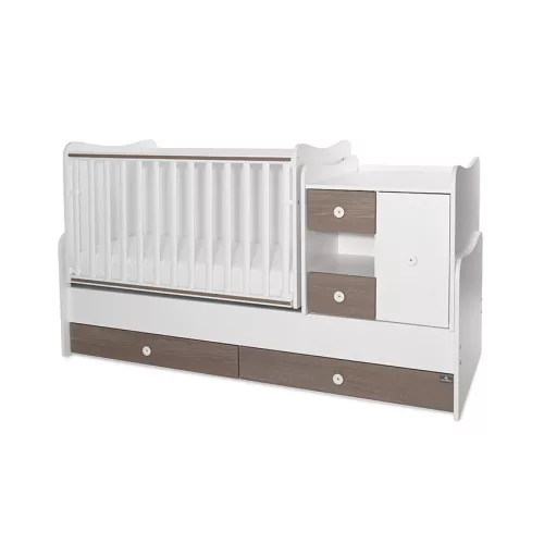 Lorelli MiniMax kombi ágy 190x72 - White Coffe New