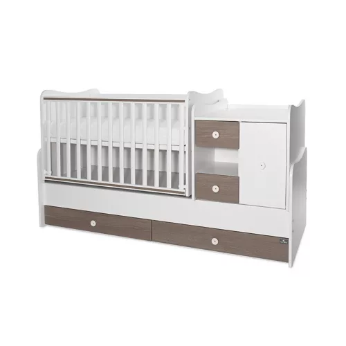 Lorelli MiniMax kombi ágy 190x72 - White Coffe New