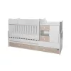 Lorelli MiniMax kombi ágy 190x72 - White Light Oak New