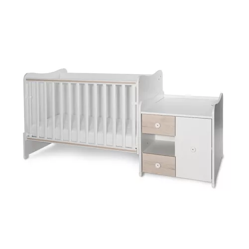 Lorelli MiniMax kombi ágy 190x72 - White Light Oak New