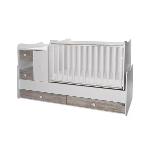 Lorelli MiniMax kombi ágy 190x72 - White Artwood New