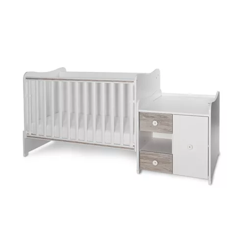 Lorelli MiniMax kombi ágy 190x72 - White Artwood New