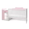 Lorelli Multi kombi ágy 190x72 - White Orchid Pink